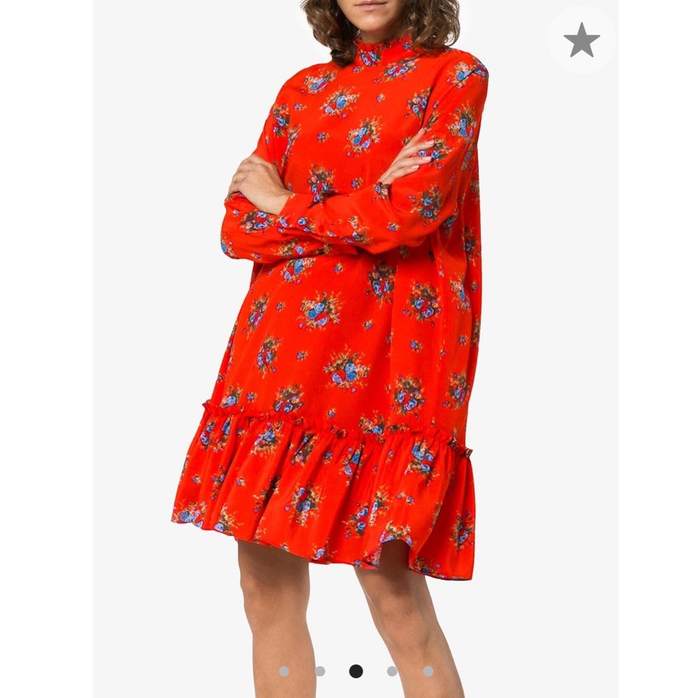 NWT- GANNI Kochhar Silk Drop Waist Dress